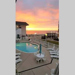 Oceanfront Studio: Boardwalk Retreat With Pool Apartment